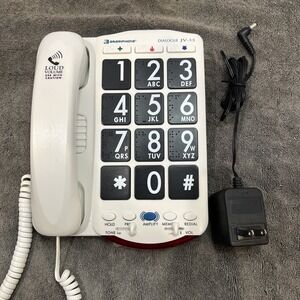 Ameriphone DialogueJV-35  Telephone  Amplified Volume Big Buttons Braille Lights